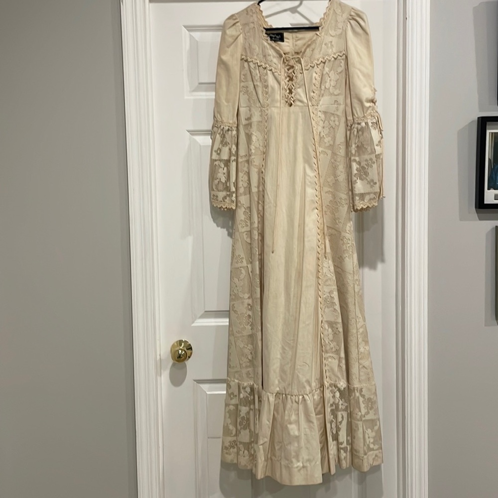 Cream Vintage Gunne Sax Dress